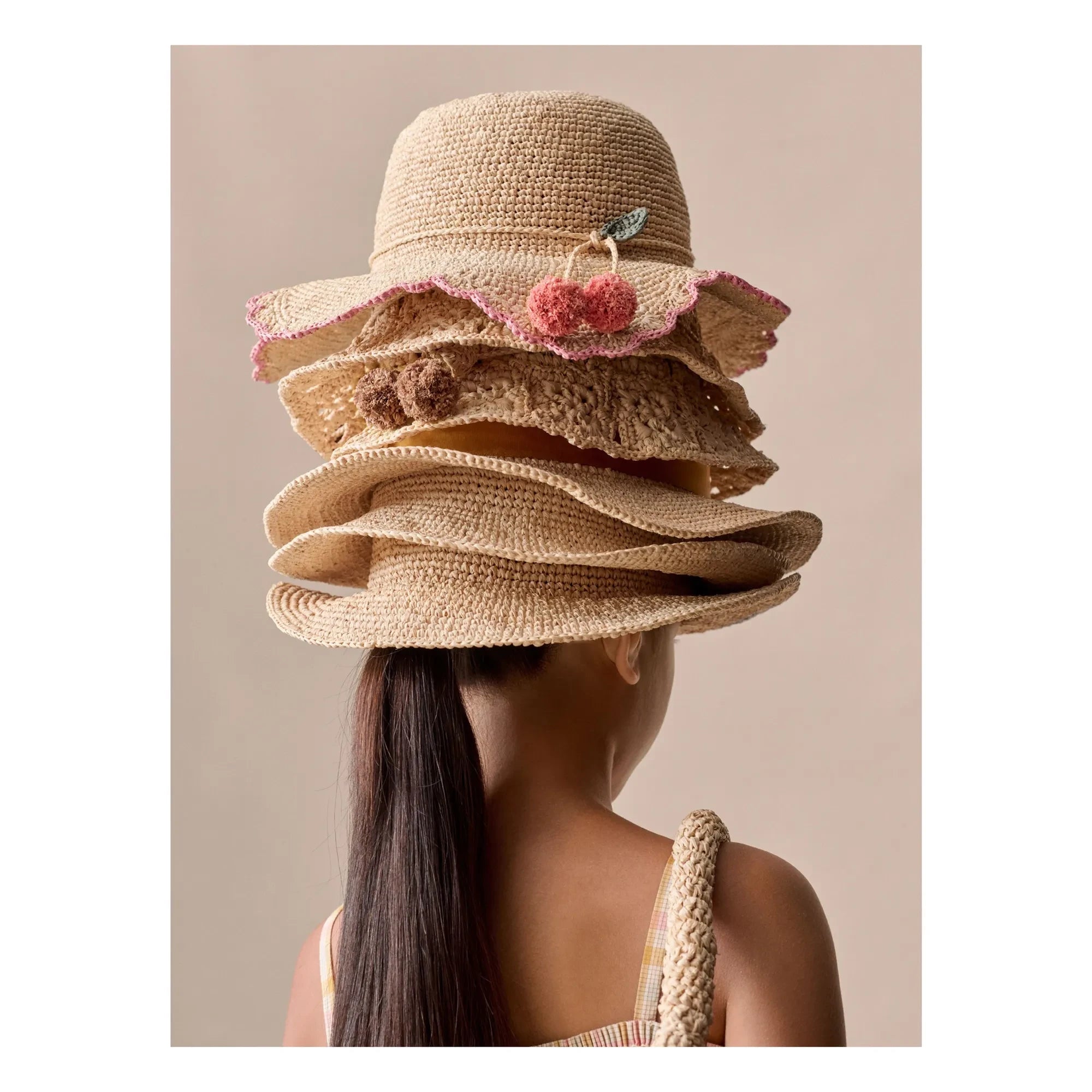 Bonpoint - Line Raphia Hat | Natural