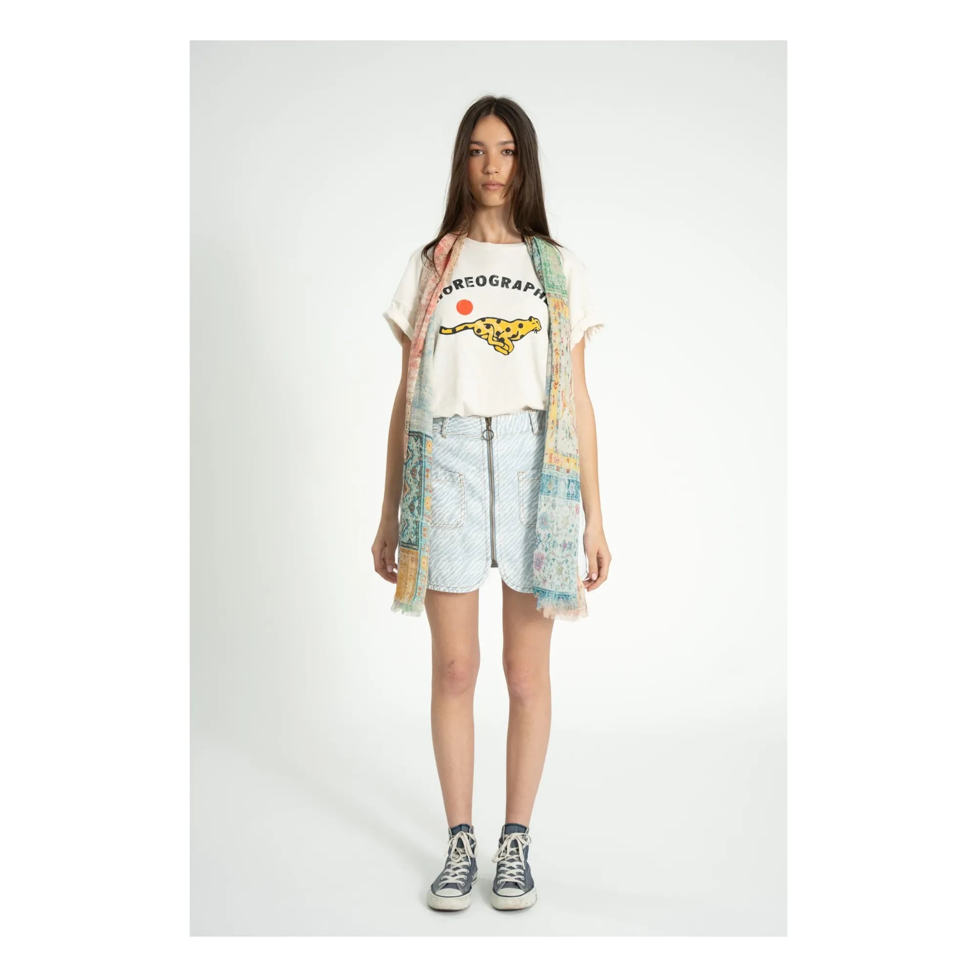 Sisters Department - Marta Linen & Cotton T-Shirt | Ecru