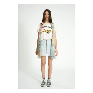 Sisters Department - Marta Linen & Cotton T-Shirt | Ecru