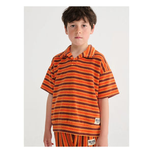 Bobo Choses - Striped Terry Polo | Orange
