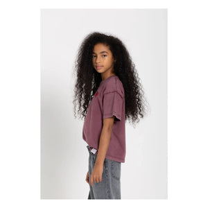 Finger in the Nose - Queen T-Shirt Made of Organic Cotton | Eggplant