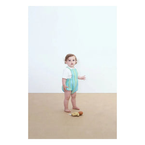 Tinycottons - Linen Striped Jumpsuit | Green