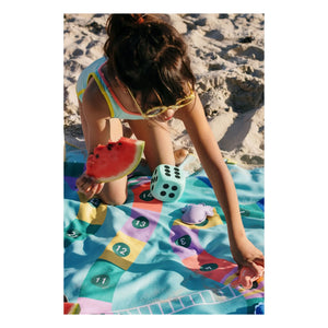 Quut - Echelle et Serpent Microfiber Beach Towel | Blue