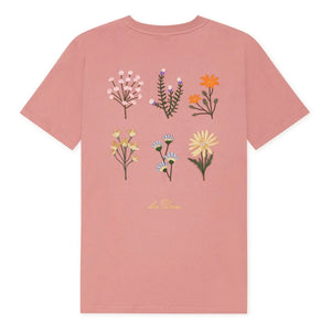 Les Deux - Wildflower Cotton T-Shirt | Marble Pink