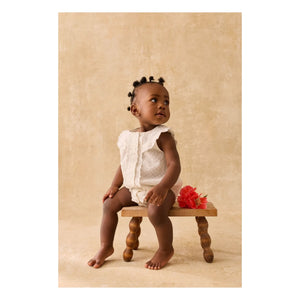 Louise Misha - Jada Romper | White