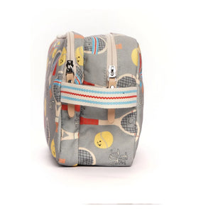 JOJO FACTORY - Jojo Short Double Compartment Makeup Bag | Verdigris
