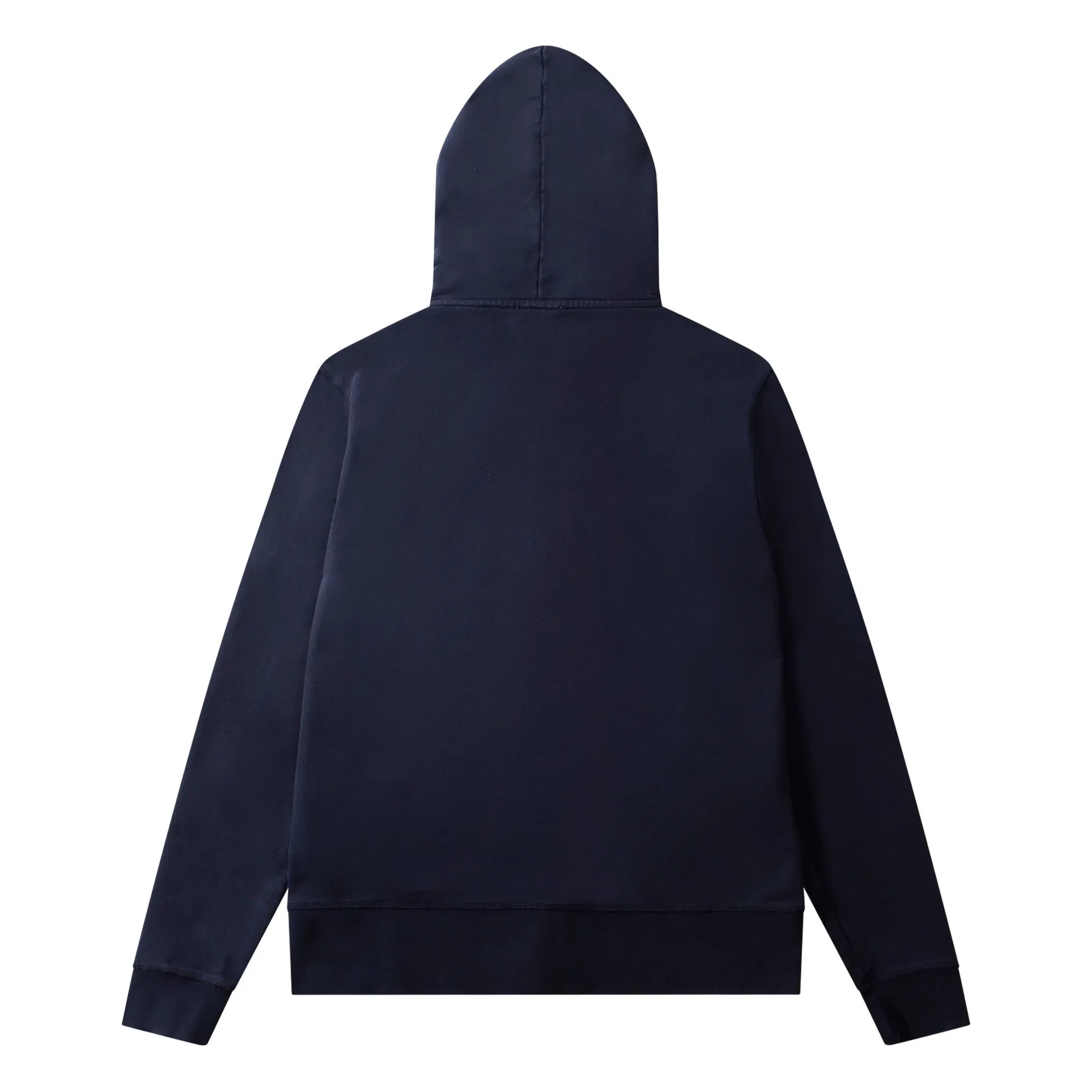 Edmmond Studios - Duck Patch Organic Cotton Zip-up Hoodie | Navy Blue