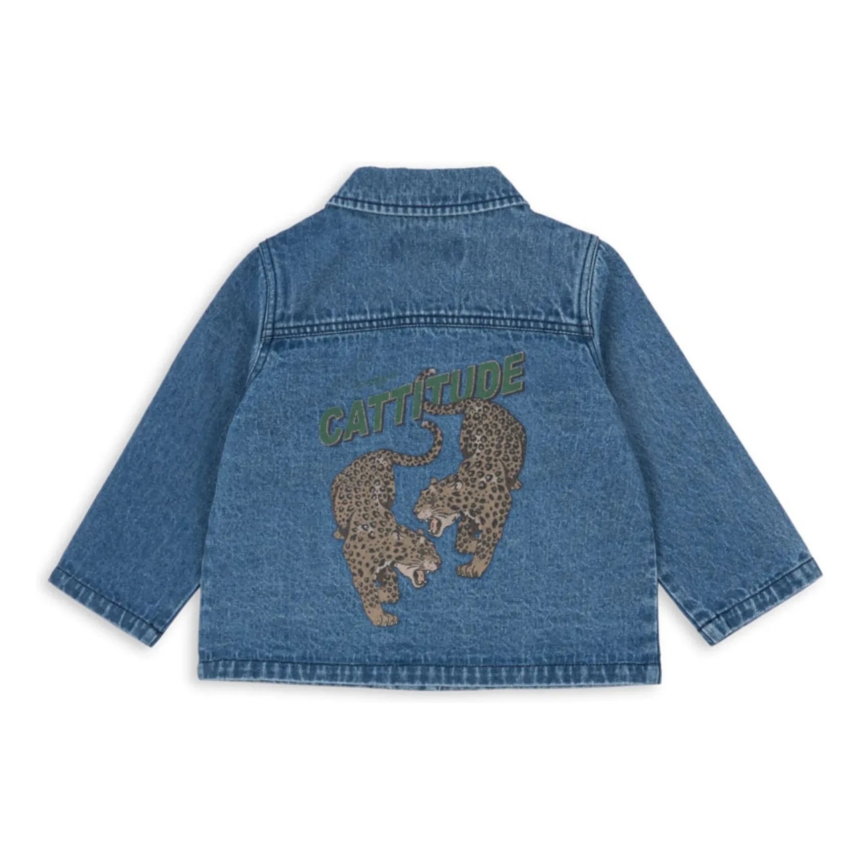 Konges Sløjd - Denim Magot Cheetah Organic Cotton Jacket | Blue