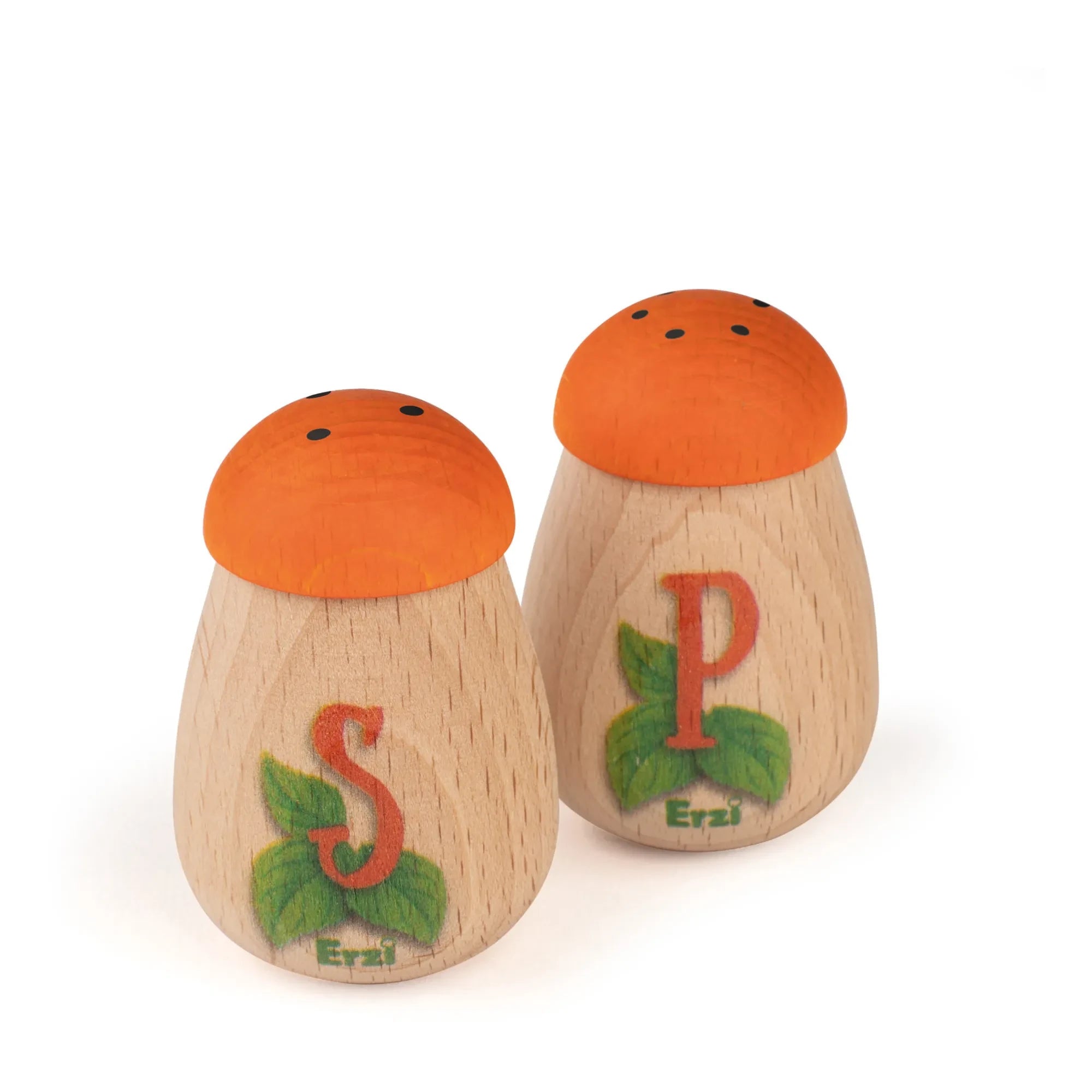 Erzi - Wooden Salt and Pepper Shakers