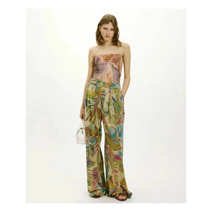 Momoni - Aspen Patterned Pants | Blue