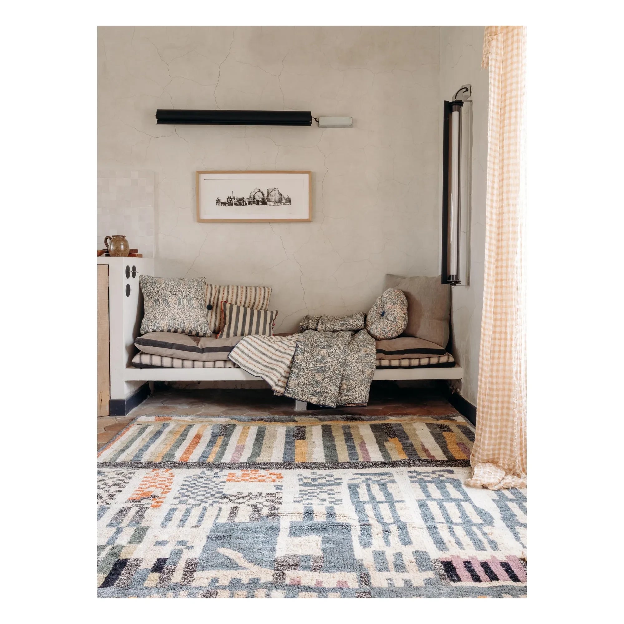 Le Monde Sauvage - Boréal London Pillow | Blue