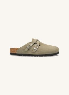 BIRKENSTOCK - Blair Suede Sandals | Grey brown
