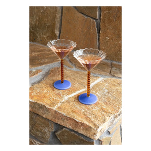 &Klevering - Amber-Colored Pearl Glasses - Set of 2