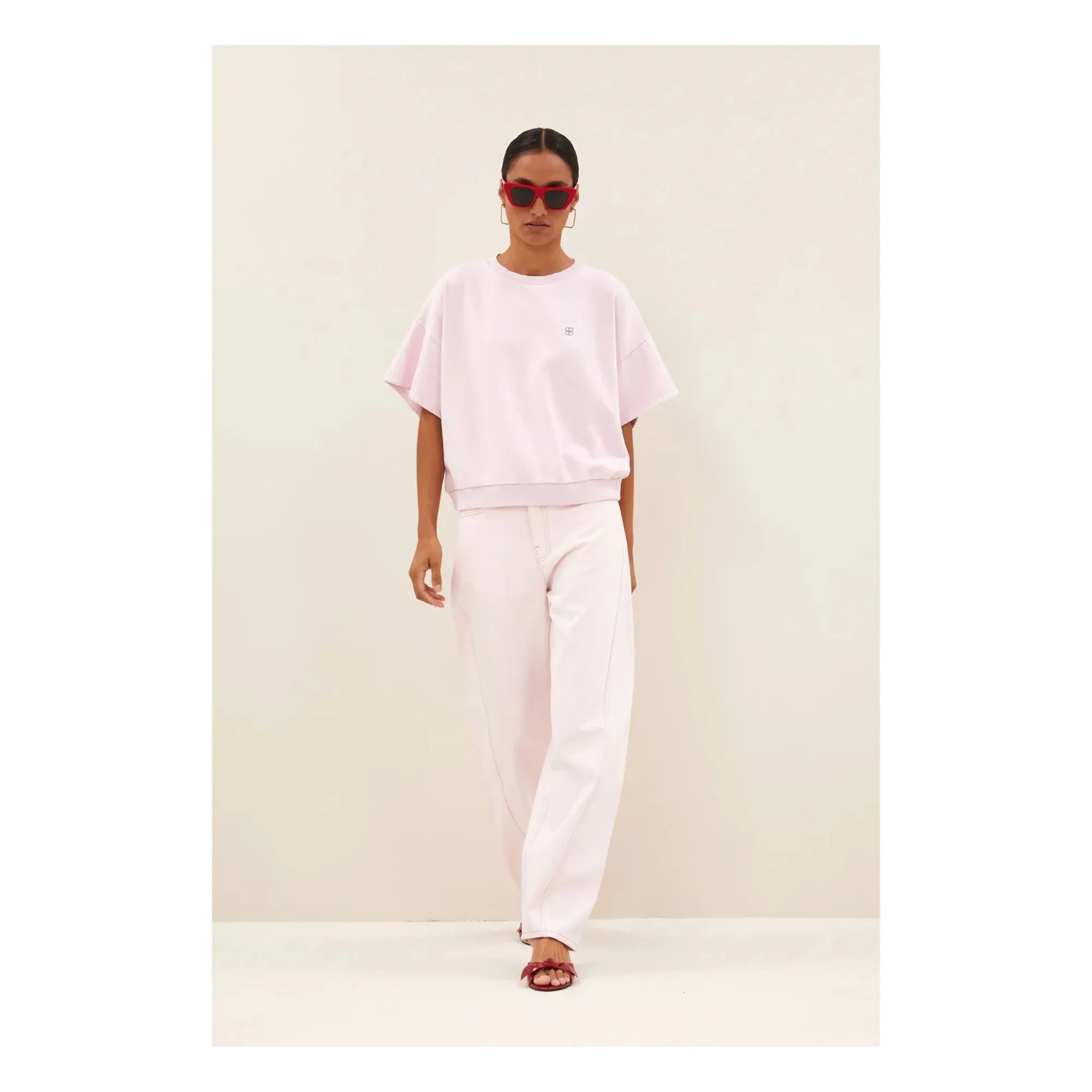 By Bar - Begum Organic Cotton Jeans | Pale Pink
