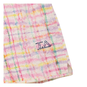True Artist - Textured Checkered Shorts | Purple