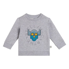 Stella McCartney Kids - Superhero Sweatshirt | Grey Melange