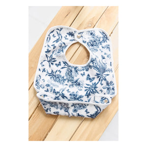 Tartine et Chocolat - Toile de Jouy Printed Bib | Navy Blue