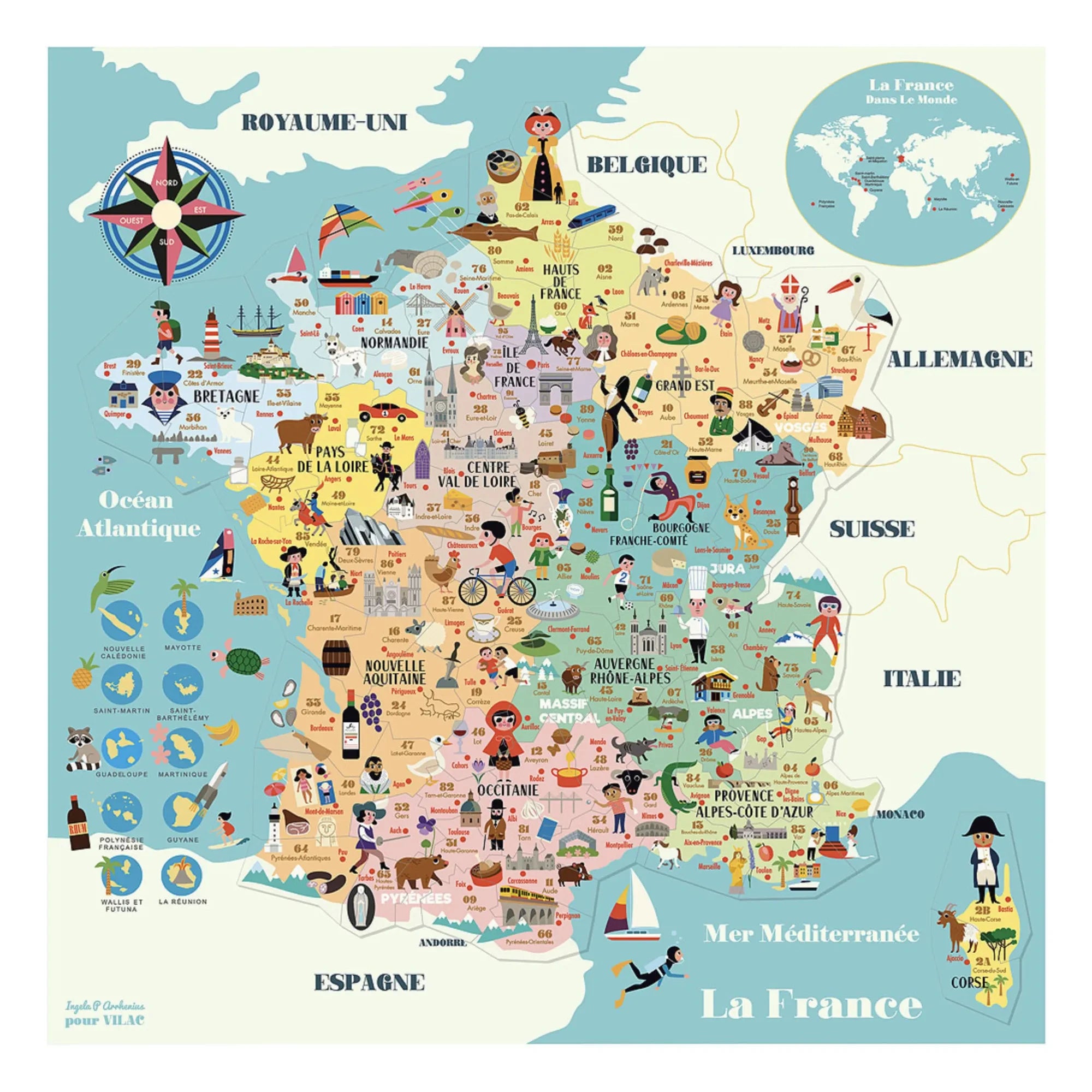 Vilac - France Magnetic Map - Ingela P. Arrhenius