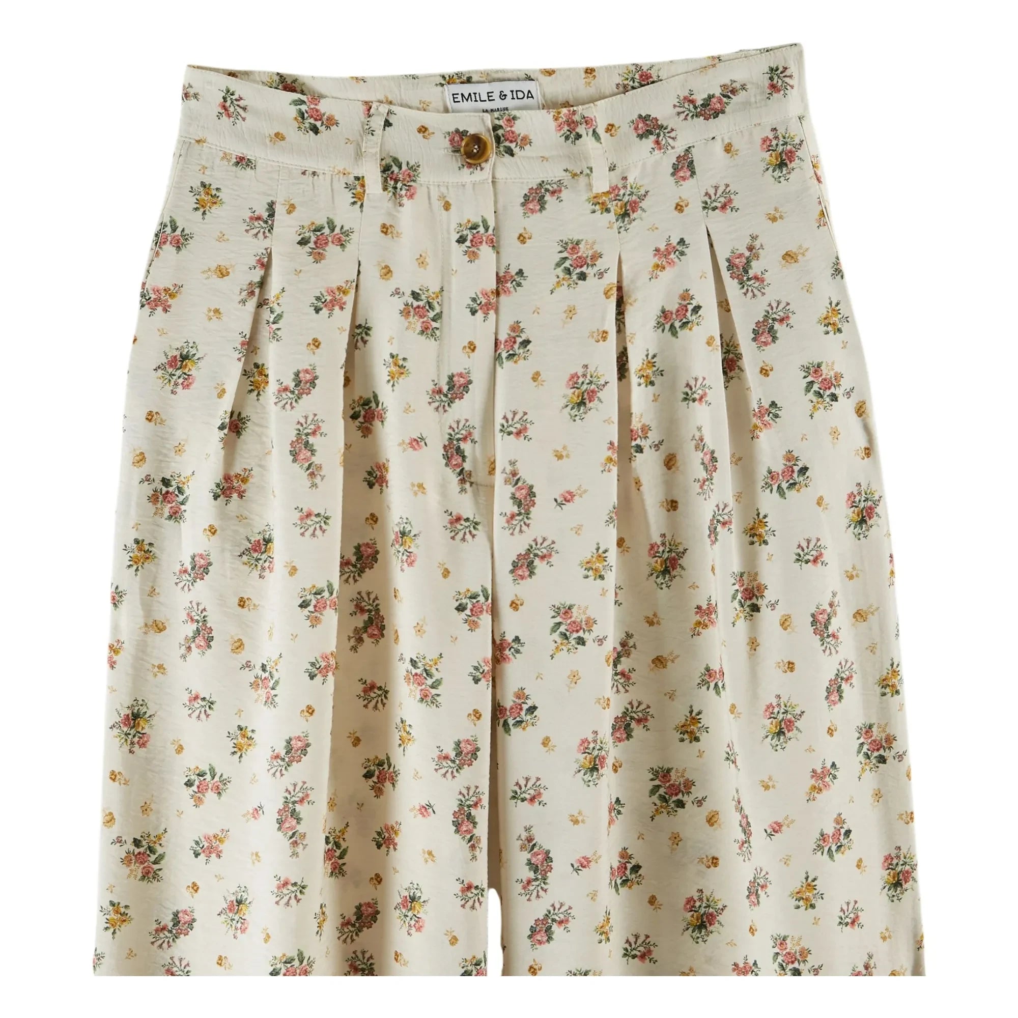 Emile et Ida - Printed Pants | Cream