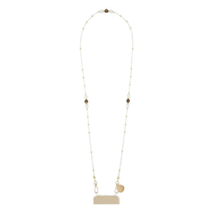 LaCoqueFrançaise - Iris Long Chain Necklace 120 cm | Beige