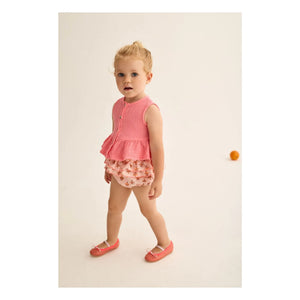 Cozmo - Inese Floral Organic Cotton Bloomer | Powder Pink