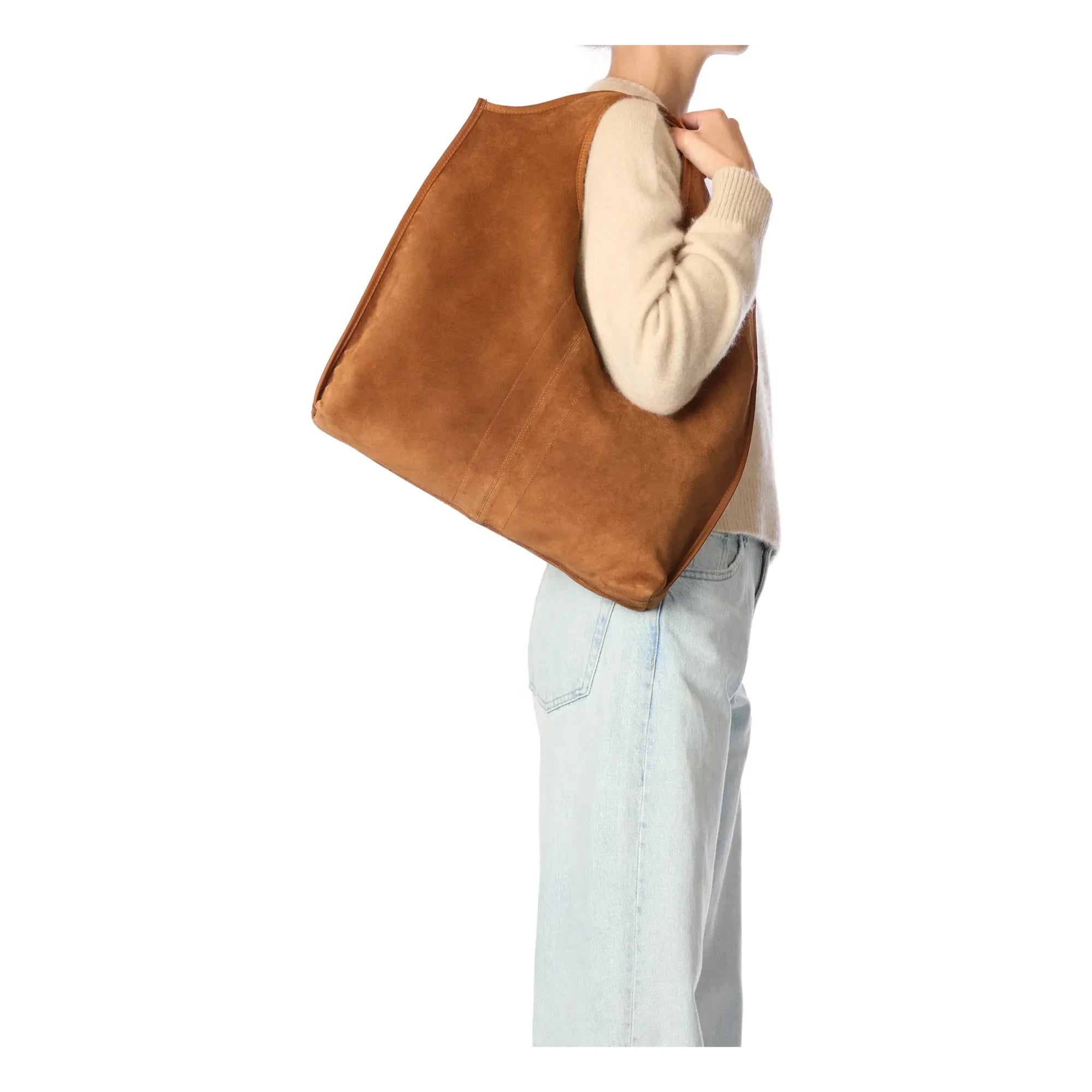Jérôme Dreyfuss - Paco Velvet Crust Tote Bag | Caramel