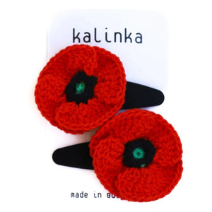 Kalinka - 2-Pack Ferret Crochet Hair Clip Set | Red