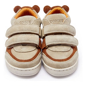 Donsje - Pinou Bear Suede Velcro Sneakers | Beige