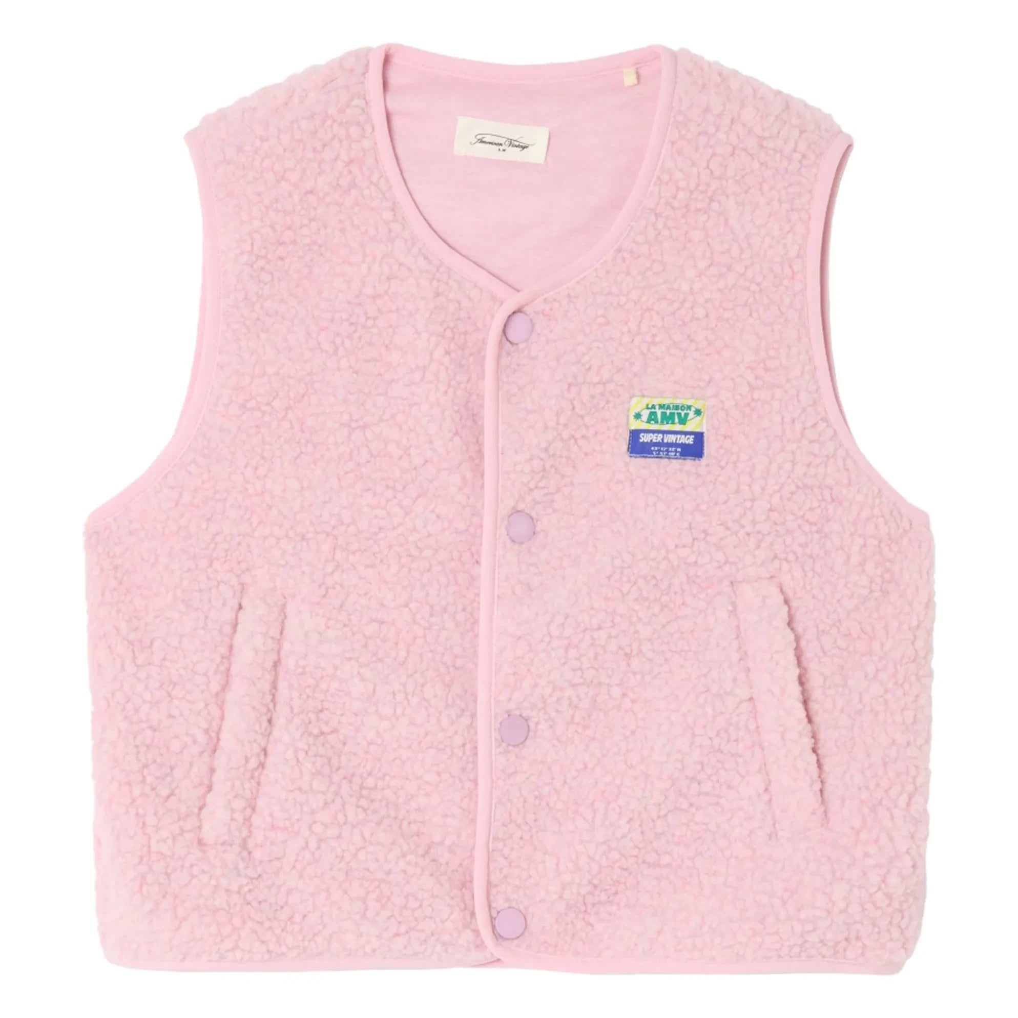American Vintage - Sherpa Hoktown Kolsuz Ceket | Soluk Pembe