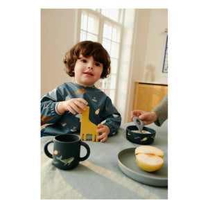 Liewood - Vivi Silicone Dinnerware Set - 4 Pieces | Arctic Sea/Ocean View