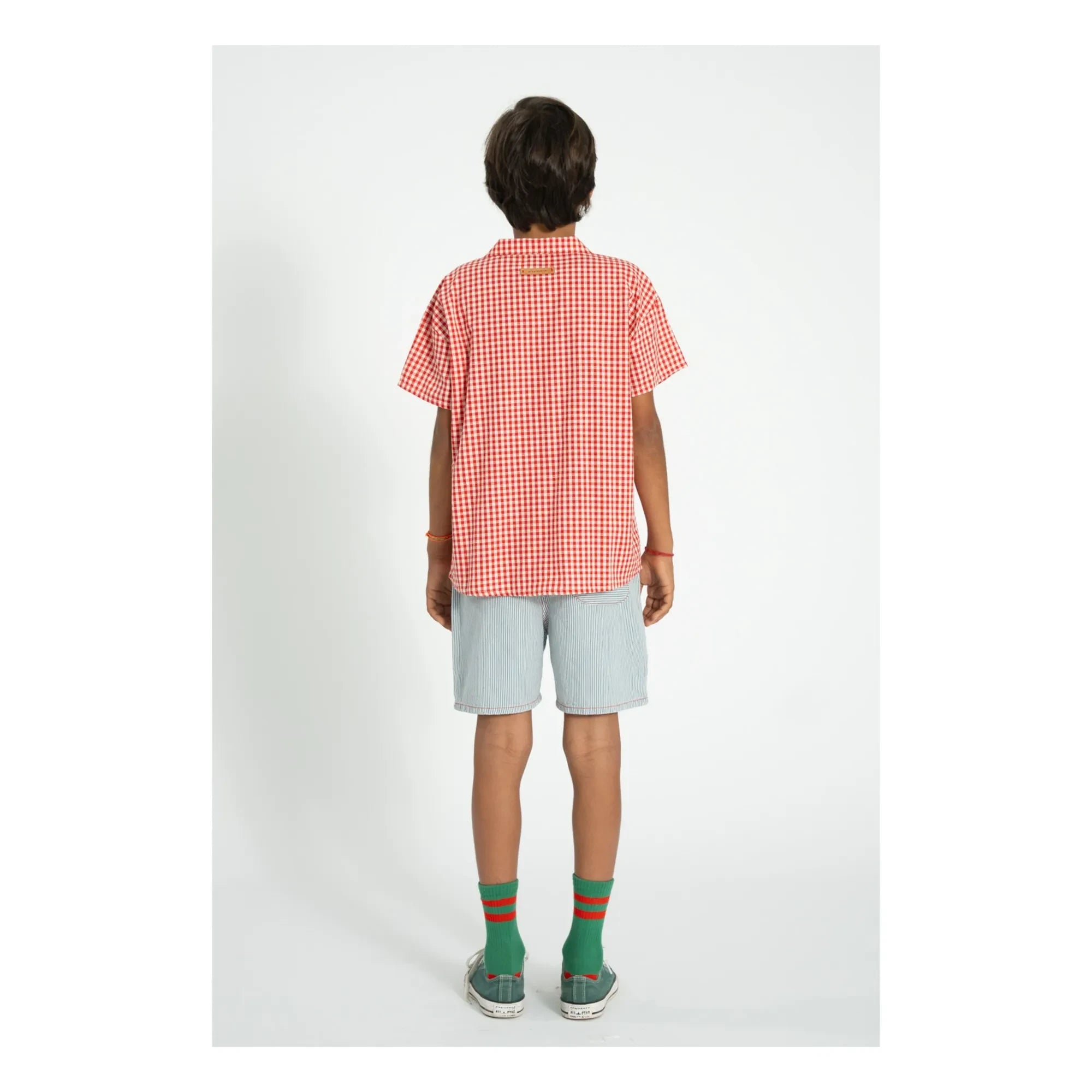 Piupiuchick - Organic Cotton Checkered Shirt | Red