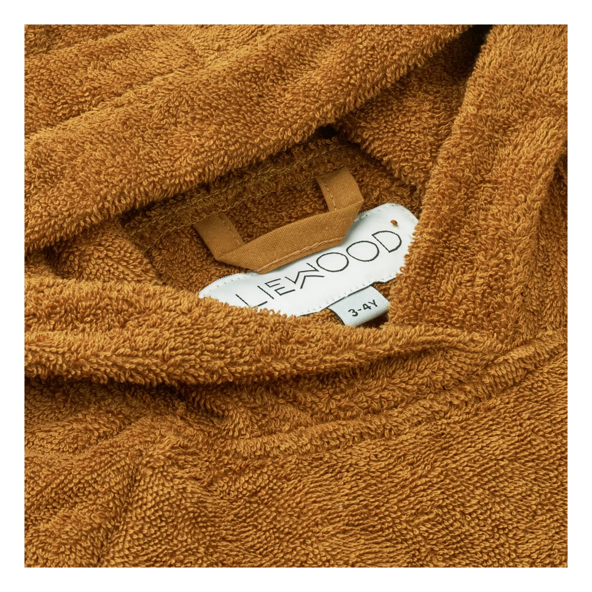 Liewood - Ilja Organic Cotton Towel Long Poncho | Caramel