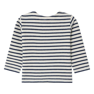 Bonpoint - Organic Cotton Swirl T-shirt | Indigo Blue