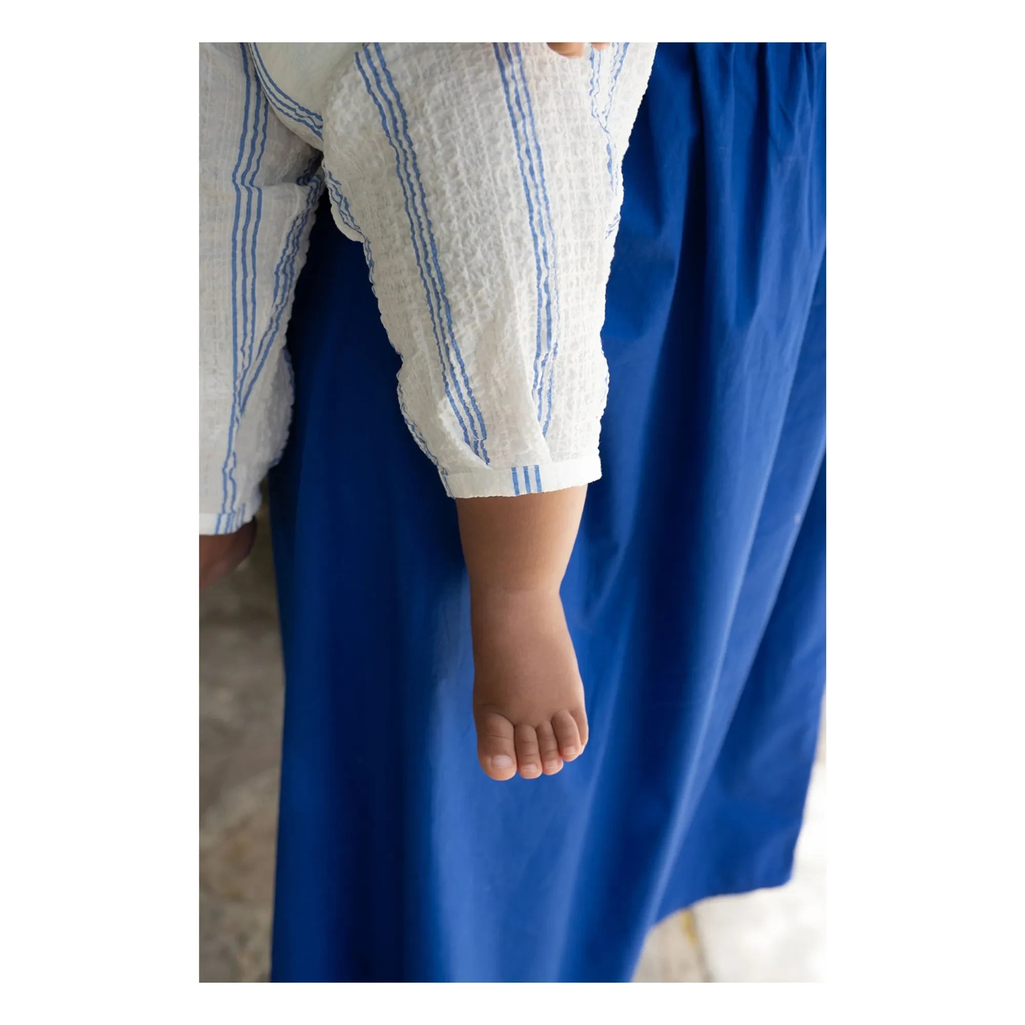 1+ in the family - Montjoi striped romper | Light blue