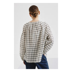 Pomandère - Cotton Striped Blouse | Cream