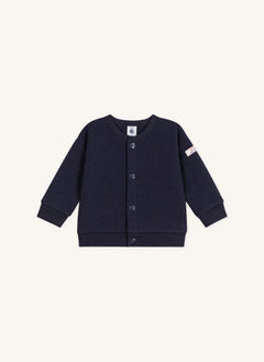 Petit Bateau - Organic Cotton Cardigan | midnight blue