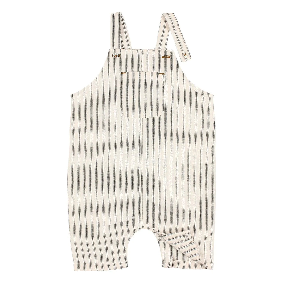 Búho - Striped Linen Jumpsuit | Ecru