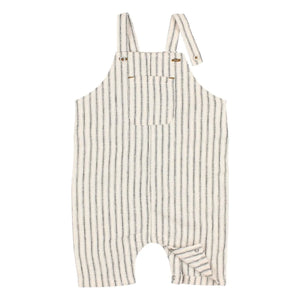 Búho - Striped Linen Jumpsuit | Ecru