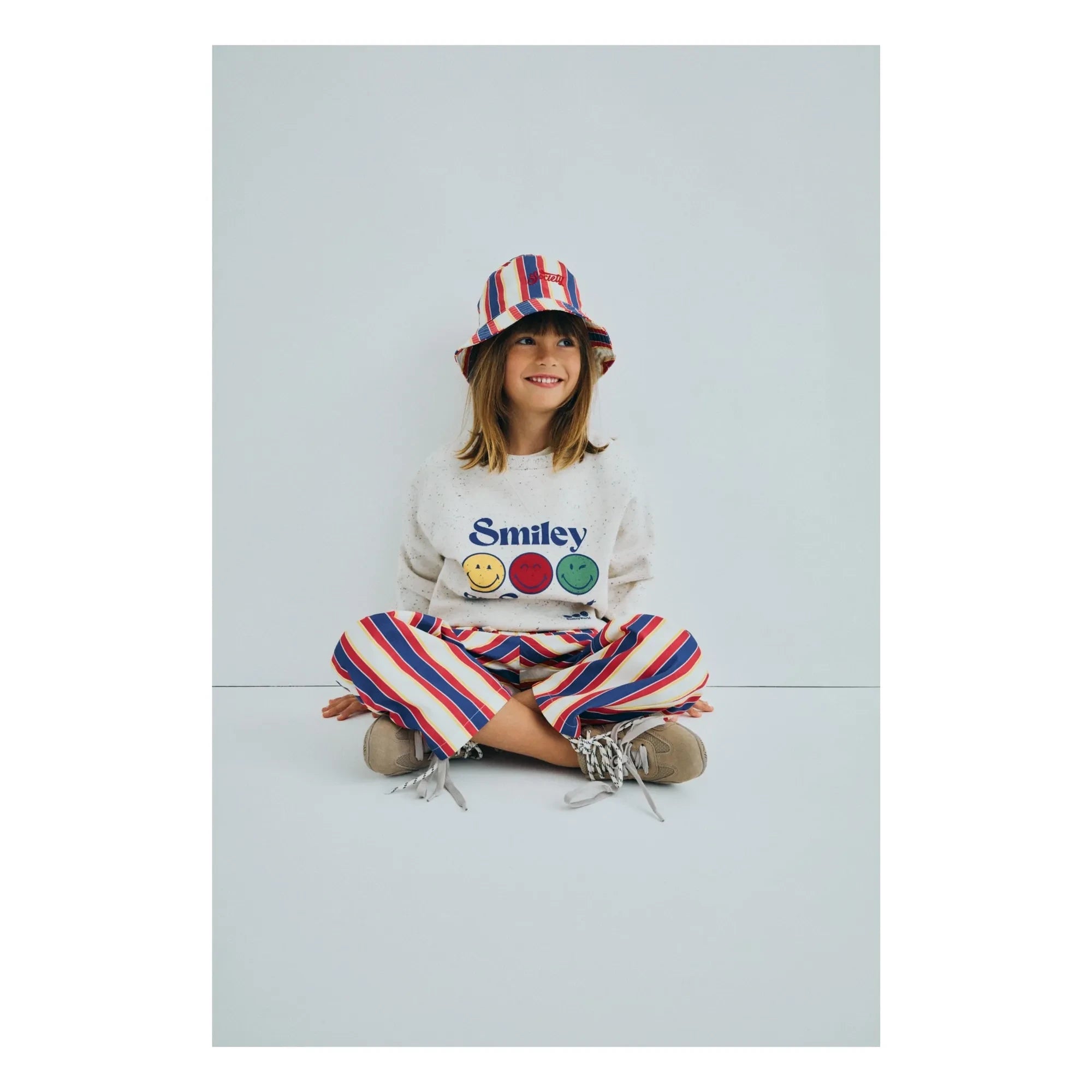 The New Society - Striped Gorse Cord Trousers | Red