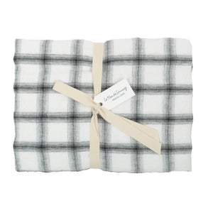 Le Monde Sauvage - Highlands Washed Linen Pillowcase | White