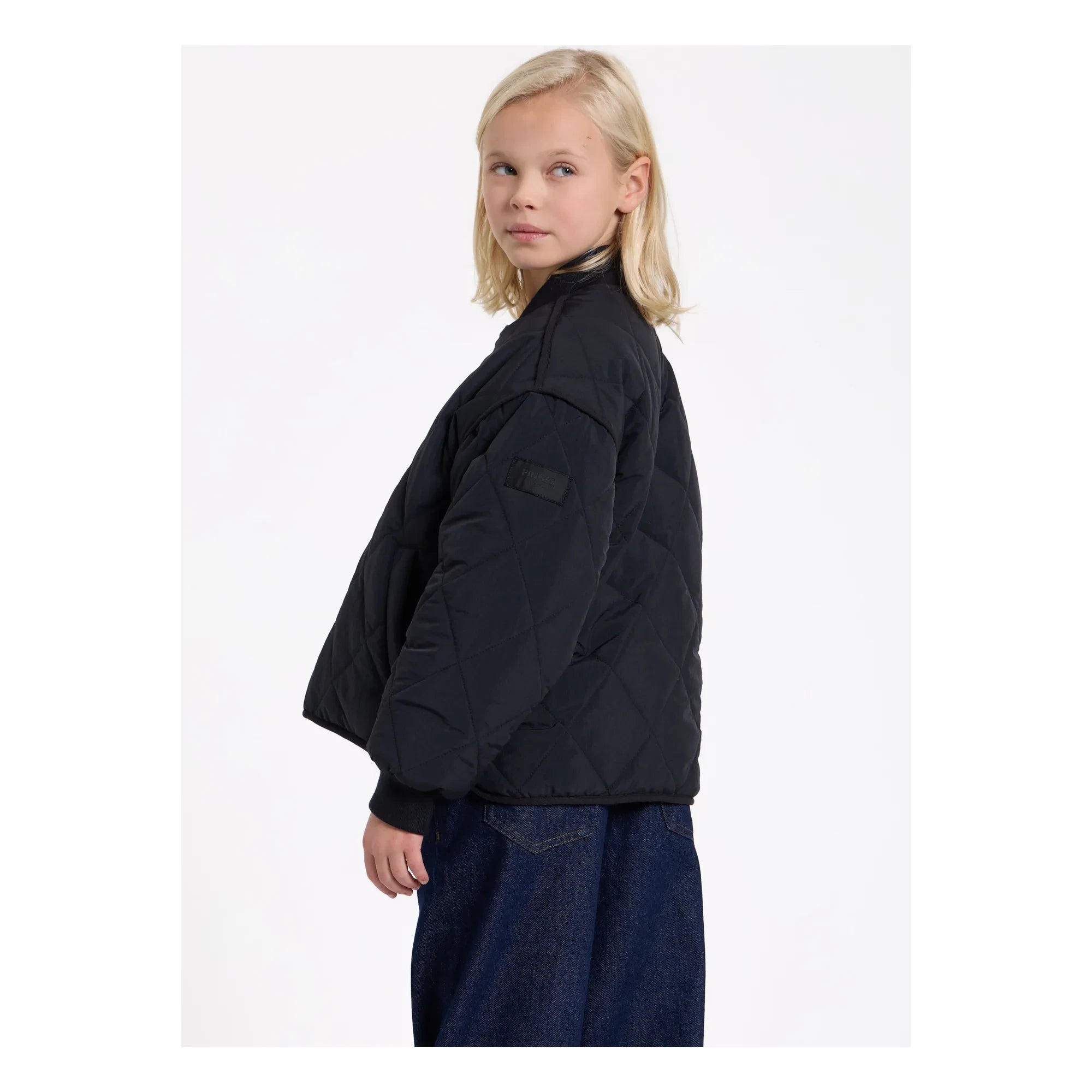 Finger in the nose - Braidy Quilted Bomber | Black