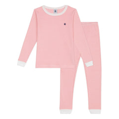 Petit Bateau - Milleraies Organic Cotton Slim Fit Striped Pajamas | Red