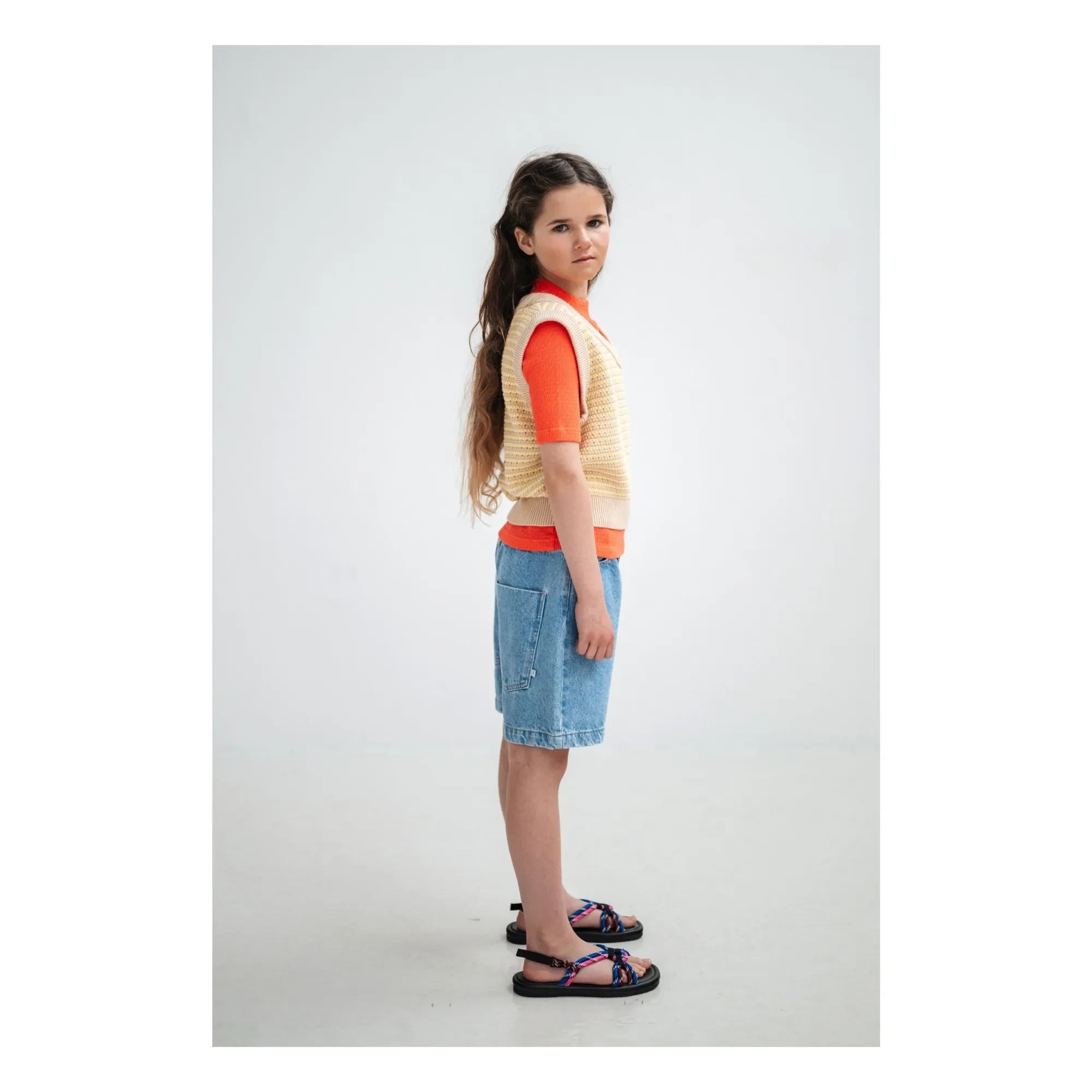 Repose AMS - Organic Cotton Denim Bermuda Shorts | Blue