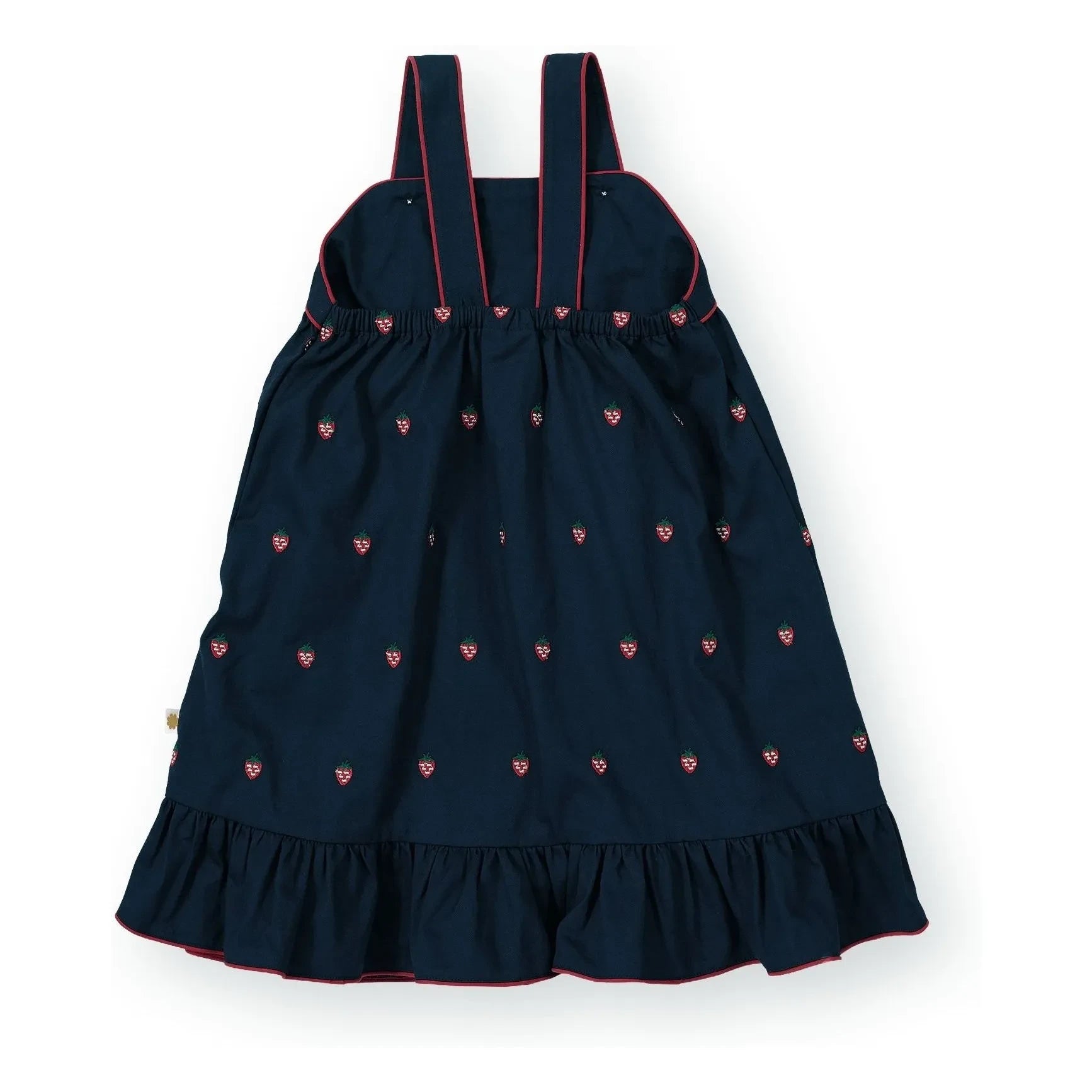Goldie + Ace - Strawberry Ruffle Dress | Navy Blue