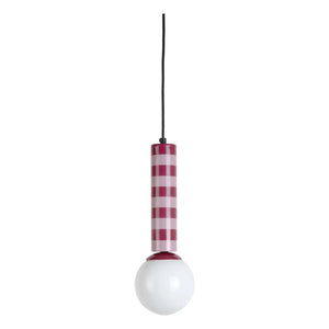 Present Time - Striped Pendant Lamp | Lavender