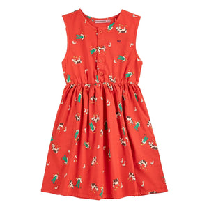 Bobo Choses - Organic Cotton Farm Dress | Red