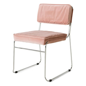 HKliving - Endless velvet chairs - Set of 2 | Pink