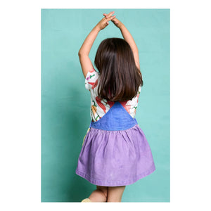 Favorite People - Colorblock Mozzarella Overalls | Purple