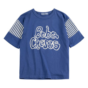 Bobo Choses - Bobo Choses Striped Organic Cotton T-Shirt | Blue