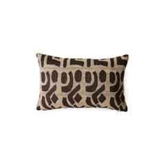 HKliving - Wool and silk cushion | Brown